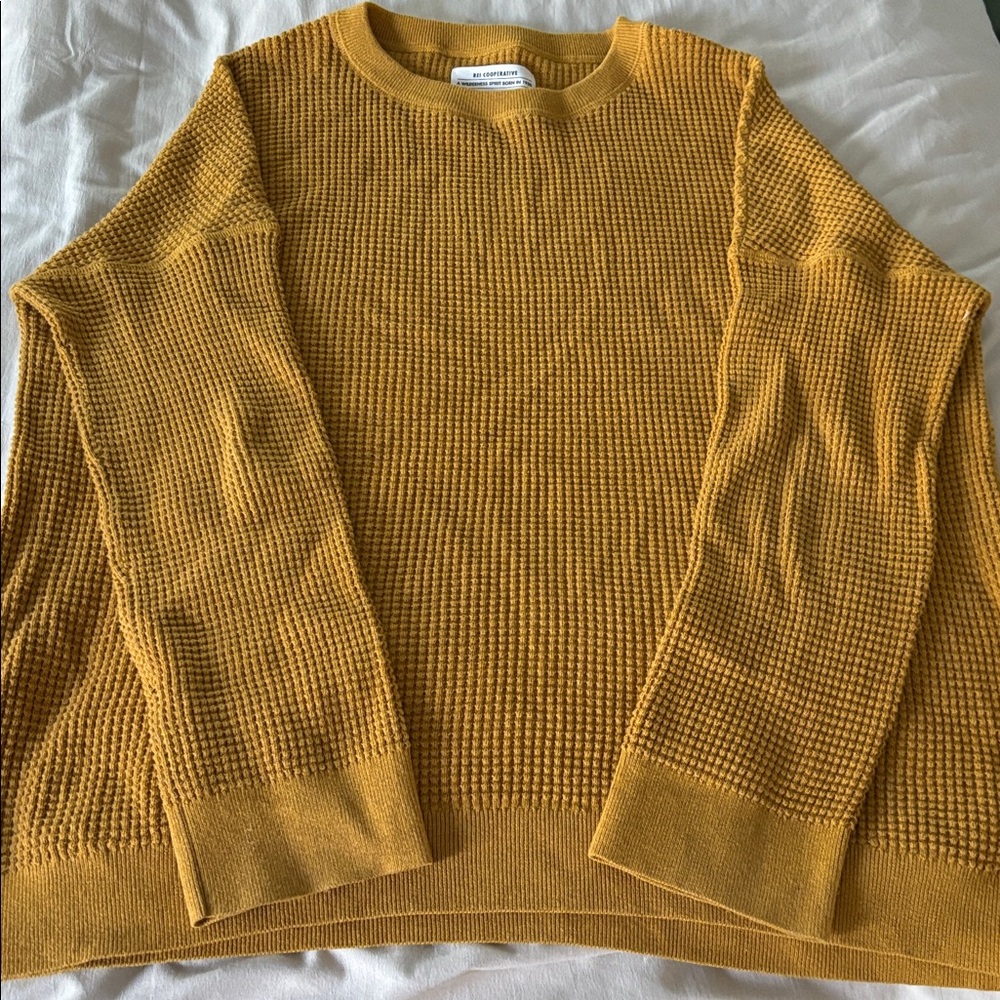 REI Mustard Yellow Sweater. Size XL.